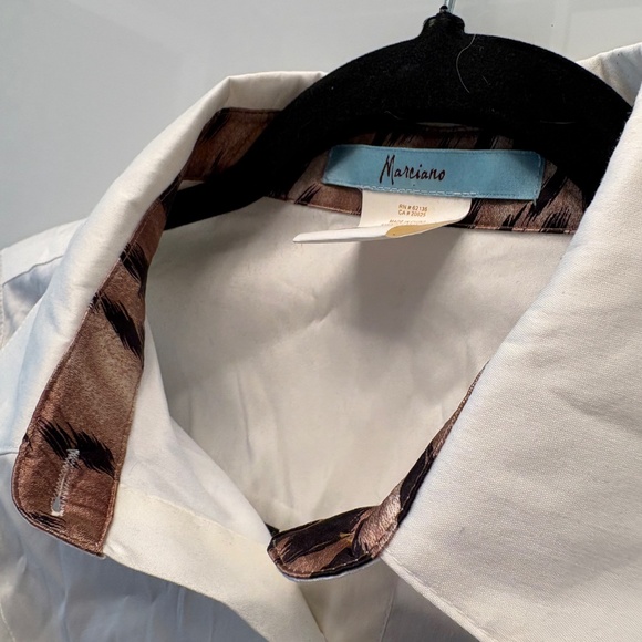Marciano white button down top - Picture 3 of 3